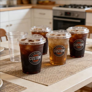 Gobelets en plastique PP personnalisés de 16 oz avec logo imprimé UV, diamètre de 90 mm, pour usage en cuisine - Product Image 6