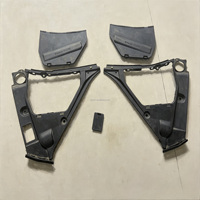 Pièces décoratives d'occasion ZMR noires pour compartiment moteur GTR R35, batterie, pompe ABS, garnitures supérieures et inférieures, panneaux de recouvrement