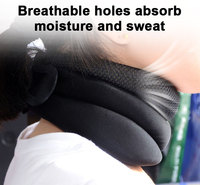 Collier cervical en éponge en mousse à trois couches réglable Attelle de cou souple Protection de soutien de sécurité sportive