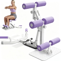 Appareil de musculation multifonction en acier pour la maison, machine à squats abdominaux réglable en hauteur et en angle pour le levage des hanches et la presse à jambes