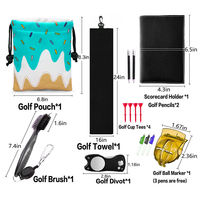 Sac de voyage en cuir pour balles de golf du fabricant, pochette de rangement à la taille en cuir PU, pochette pour accessoires de golf, sac pour tees de golf pour femmes