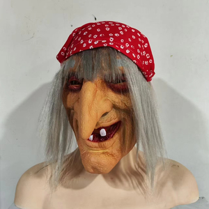 Halloween <span class=keywords><strong>Horreur</strong></span> Thriller Fantôme Couvre-chef en Latex Effrayant Masques Drôles Accessoires <span class=keywords><strong>L</strong></span>égers pour Fête d'Enfant Festival Maison Hantée Évasion - Product Image 1