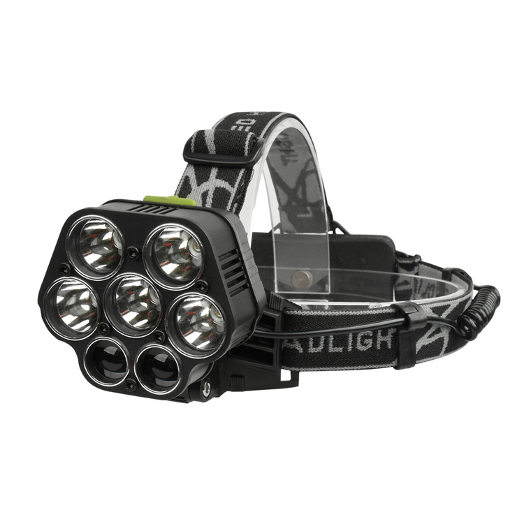 Налобный фонарь, 12000 лм, 6 режимов, водонепроницаемый светодиодный фонарь с USB-зарядкой, самый мощный налобный фонарь для рыбалки и охоты