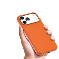 Étui de luxe tissé magnétique pour téléphone portable avec bouton IA et chargement sans fil pour iPhone 17 16 15 Pro Max