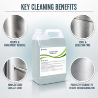 Nettoyant et lustrant professionnel en gros pour acier inoxydable, protection longue durée, usage commercial