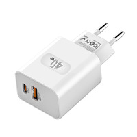 Chargeur rapide USB-C PD 40W pour iPhone Android, adaptateur secteur USB-C type C EU US, chargeurs de téléphone multiport USB QC4.0 pour voyage