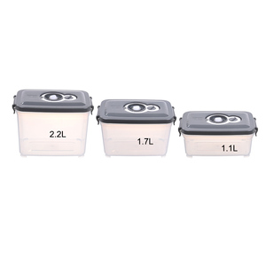 กล่องเก็บอาหารพลาสติกพร้อมสุญญากาศสำหรับเก็บอาหารสดพร้อมฝาปิดแบบระบายอากาศปราศจากสาร BPA - Product Image 6