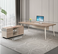 Bureau de direction extensible de style moderne et simple, prix compétitif, Guangdong Jinbeixuan CCZ Furniture, avec armoire latérale mobile