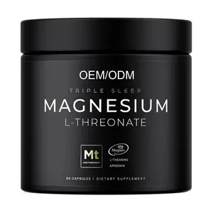 OEM Highest Absorption Magnesium Supplement Theanine & Magtein Magnesium L-Threonate Capsules for Deep Sleep Calm