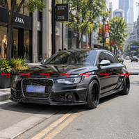 Desain Menawan Gaya High Wide Body Bumper Kit C7 2012-2018 A6 S6 RS6 Termasuk Lip Depan Lip Belakang Side Skirt Fender Flares