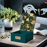 Kotak Hadiah Magnetik Mewah Model Buku Lipat dengan Logo Kustom untuk Parfum, Kosmetik, Perhiasan
