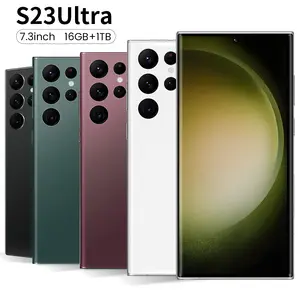 S23 Ultra ponsel cerdas kartu Sim ganda, ponsel cerdas 5g 108 mah mendukung kartu Sim ganda 3gb + 64gb 72 + 6800 mp