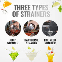 Ensemble de shaker à cocktails Boston en acier inoxydable Wuyi Camol, 16 pièces, capacité de 750 ml, kit d'outils de bar professionnels écologiques