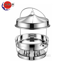 Hochwertiger Gastronomie-Chafing Dish mit Anpassbarem Logo, Edelstahl-Buffet-Speisenwärmer, 20L Fassungsvermögen, Elektrisch/Brennstoffbeheizt