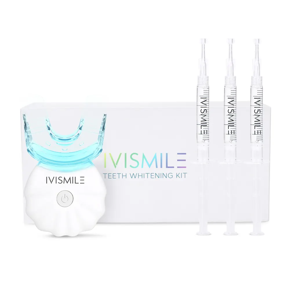 Kit sbiancante per denti naturali Kit personalizzato luce blu sbiancamento denti-penna Deluxe in scatola