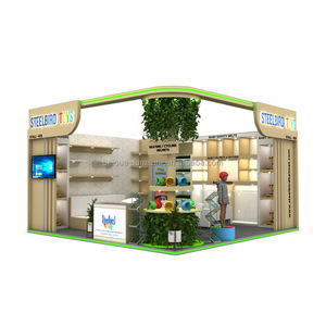 Kiosco de Juguetes de <span class=keywords><strong>Madera</strong></span> para Niños, Diseño de Exhibición de Juguetes, Soporte de Exhibición de Autos de Juguete, Venta Especial, Stand de Juguetes para Niños en Ferias Comerciales con Gabinete de Pared - Product Image 1