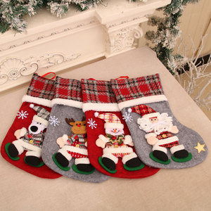 Nouvelle grande peluche 3D pour chaussette de Noël, décorations de Noël, sac cadeau pour enfants, sac cadeau chaussette à bonbons - Product Image 2