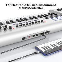 Kabel pemindai, USB C ke USB B kabel MIDI Tipe C ke USB kabel MIDI, kabel 2.0 kepang nilon