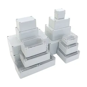 SZOMK OEM कस्टम Ip67 छोटे बिजली बॉक्स ABS पीसी विद्युत जंक्शन आउटडोर प्लास्टिक बॉक्स इलेक्ट्रॉनिक बाड़ों निविड़ अंधकार बॉक्स