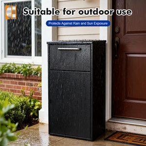 Delivery Parcel Drop <strong>Box</strong> Outdoor Residential Modern Freestanding Mailbox High Quality Secure Stainless Steel 48L Apartment - Product Image 5