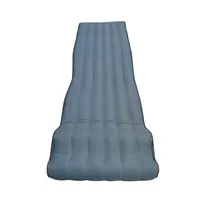 Colchón inflable con forma de cuerpo para acampar, colchoneta hinchable de PVC con flocado, colchoneta de aire conectable para acampar y dormir