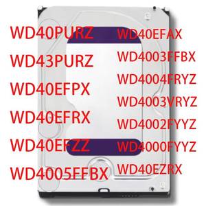 Disque dur NAS pour PC 4 To WD40PURZ WD43PURZ WD40EFPX WD40EFRX WD40EFZZ WD4005FFBX WD40EFAX WD4003FFBX WD4004FRYZ WD4003VRYZ - Product Image 1