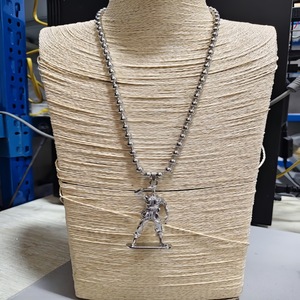 Collana con Ciondolo Ritratto <span class=keywords><strong>di</strong></span> Guerriero Personalizzato e Amante della Pace, in Acciaio Inossidabile, Stile Hip-hop, Non Sbiadisce - Product Image 5