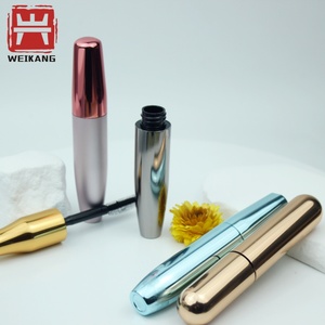 Emballage de tube de mascara en aluminium et plastique, flacon de mascara en aluminium rechargeable avec brosse - Product Image 3