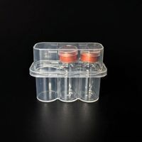 Boîtes en plastique borosilicate en gros pour flacons 3ml/5ml/7ml/10ml/20ml – Lot de 10, transparentes, hermétiques, antichoc, en matériaux recyclés pour