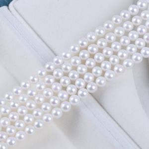 Perles de culture d'eau douce naturelles Zhuji 5-6 mm, perles en vrac pour la fabrication de bijoux DIY - Product Image 2