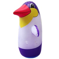 Precio de fábrica al por mayor, Juguetes Divertidos de pingüino inflable de PVC Roly-Poly, en venta al por mayor