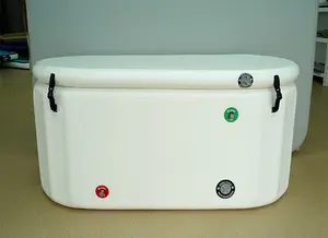 Bañera de hielo inflable al por mayor, bañera de terapia de hielo de recuperación para adultos, bañera de hielo de inmersión fría portátil inflable