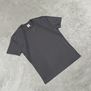 Men's Summer Cool Feeling Quick Dry Sports T-Shirt, <b>Patchwork</b> Breathable Athletic <b>Top</b>, Casual Daily Workout Tee for Men - Product Image 3