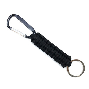 Llavero de Supervivencia con Mosquetón de Paracord, Nailon Caqui, Acero Inoxidable, Duradero, para Senderismo y Camping al Aire Libre - Product Image 2
