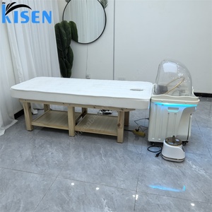 Kisen Portable Salon <b>Table</b> with Shampoo Basin Head Therapy <b>for</b> Barbershop Use Pipeless Design with 2 Water Tanks <b>Wheels</b> Light - Product Image 3
