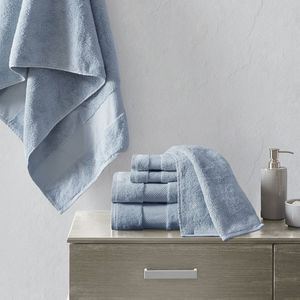 Ensemble de serviettes de bain en coton jacquard Db, 6 pièces, séchage rapide, couleur unie, usage domestique, adulte - Product Image 3