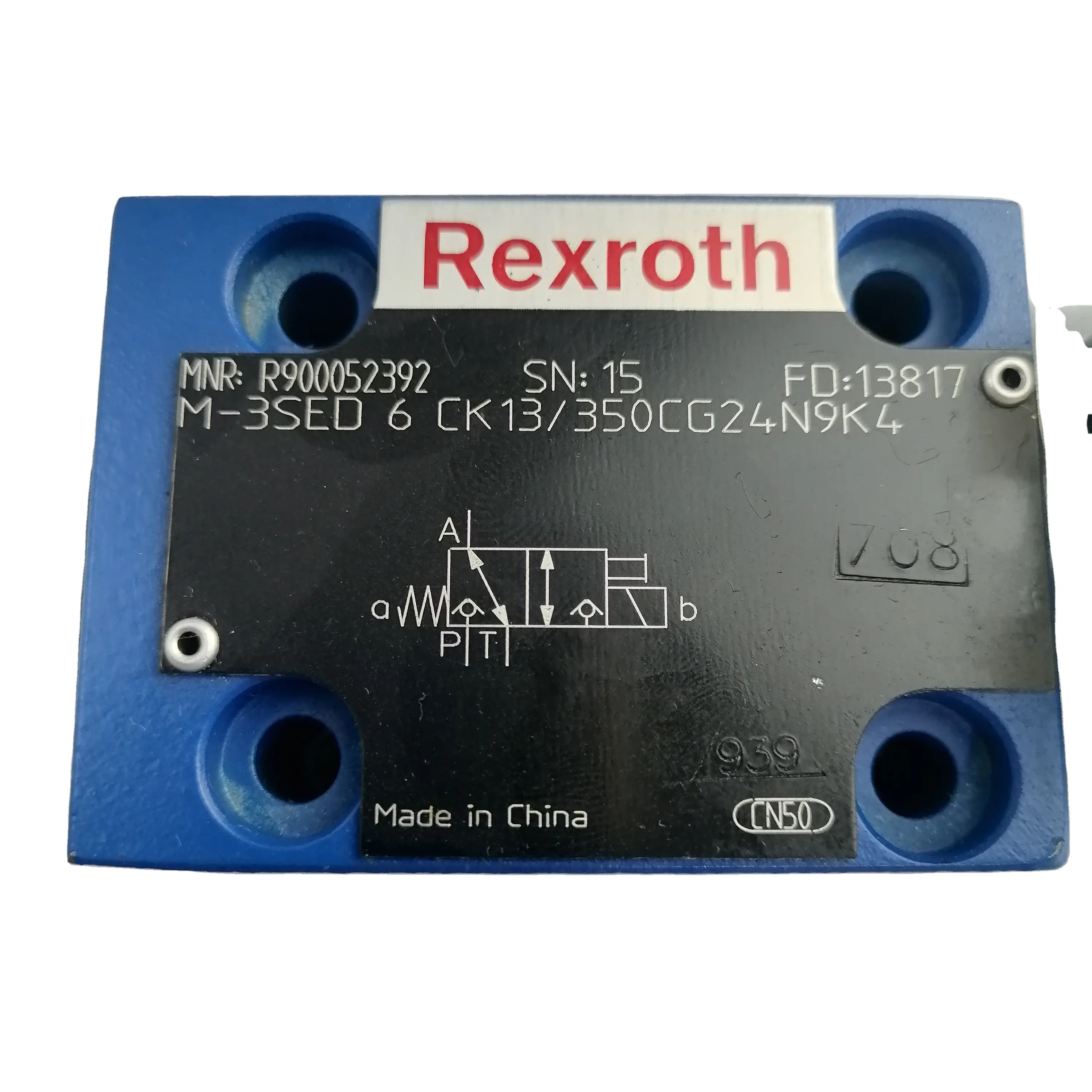Rexroth M-3SED6 Série Solenóide Válvula De Assento Direcional M-3SED6CK1X/350CG24N9K4