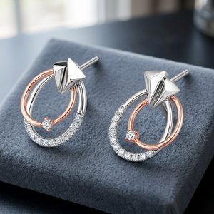 Women's 925 Sterling Silver <b>Moissanite</b> <b>Earrings</b> Elegant Sparkle Stylish Fashion Jewelry Gift for Wedding Anniversary Party - Product Image 1