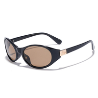 Lunettes de soleil œil de chat ovales vintage rétro, monture intégrale écaille de tortue, charnière métallique, légères, verres anti-lumière bleue, tendance Y2K, élégantes et luxueuses