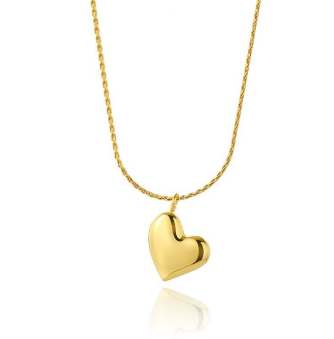 アクセサリー VTOPIA GIVEN HEART NECKLACE Diamond Double Tilted Heart Necklace 1/8 ct tw Sterling