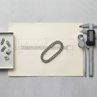 Bracelet de luxe léger à double anneau avec pendentif chiffres romains en zircon, bracelet polyvalent en acier inoxydable et titane