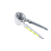 1pc Outil de décorticage manuel multifonctionnel en métal argenté pour noix, châtaignes et noisettes