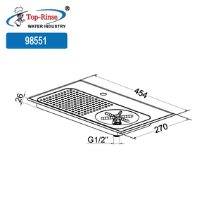 <span class=keywords><strong>Rince</strong></span>-<span class=keywords><strong>verre</strong></span> de comptoir en acier inoxydable avec égouttoir intégré et pulvérisateur latéral, outil de nettoyage écologique - Product Image 2
