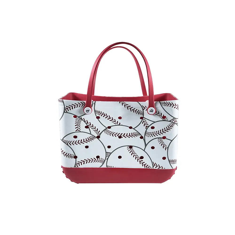 Wholesale Printing style Eva Beach Tote Bags Customized Women Handbags Ladies Fashion Bogg Beach Bag