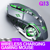 Ratón Ergonómico Vertical Inalámbrico para Juegos, 1600 DPI, Sensor Óptico Recargable, Orientación para Mano Derecha, para Computadora Portátil