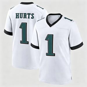 Equipo de Fútbol Americano en Oferta # 1Jalen Hurts Camiseta Verde Medianoche de los Philadelphia 76ers para Hombre - Product Image 2