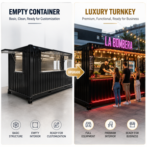 Container Marittimo Personalizzato da 20 Piedi per Bar e Ristorante, Completamente Attrezzato, Cucina Portatile per Frutti di Mare, Ideale per Spiagge e Luoghi Panoramici - Product Image 2