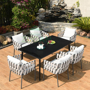 ZUOAN-Silla de ratán para jardín, mesa de centro para restaurante al aire libre, conjunto de <span class=keywords><strong>comedor</strong></span>, muebles de patio - Product Image 1