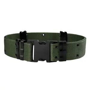 متعددة الألوان الأخضر الأسود الكاكي PP حزام مع مشبك بلاستيك دائم الرجال في الهواء الطلق النشاط التدريب التكتيكية حزام