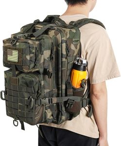 Woodland Camo 45L <b>Backpack</b> 600D Oxford Daypack Laptop Hydration Molle Outdoor Hiking Hunting Fishing Camping Trekking Rucksack - Product Image 6